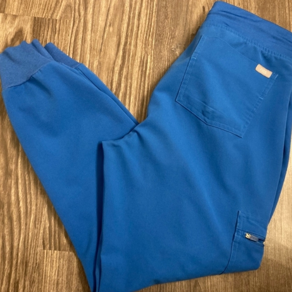 Figs Royal Blue Jogger Scrub Pants, Small Petite